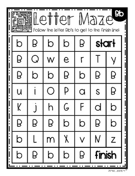 Letter Mazes by Jamie Leedom | TPT