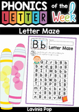 Letter Mazes: Upper and Lower case Letter Recognition