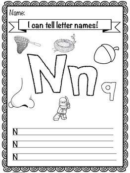 Letter N Activity Pack by Family Tree Learning | TpT