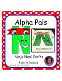 Letter N Alphabet Craft: Ninja Neal Alpha Pal