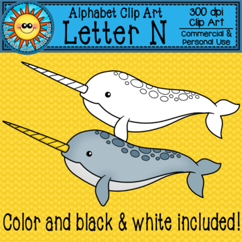 Letter N Clip Art - Beginning Sounds by Deeder Do Designs | TPT