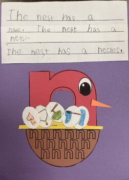 Preview of Alphabet Craft Letter N Nest