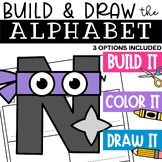 Letter N Craft and Ninja Directed Drawing