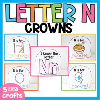 Alphabet N For Vocabulary Reading Lesson Kids Coloring Set