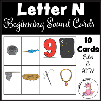 Letter N Initial Sound Picture Cards