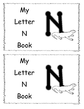 Letter N Little Reader/Book by Loving Life in Kindergarten | TpT