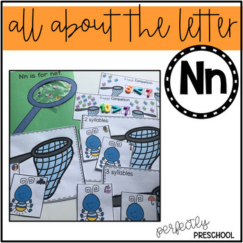 Letter N Net Activities and Craft Pack for Preschool, Pre-K and Kindergarten