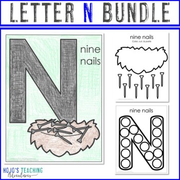 letter n worksheet vowac alphabet practice and letter recognition by hojo