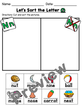 letter n worksheets by kindergarten swag teachers pay teachers