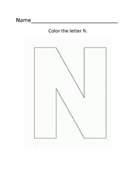 Letter N Worksheets by polka-dotted learning resources | TPT