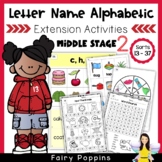 Letter Name Alphabetic Activities (Middle Stage)