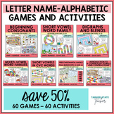 Letter Name Alphabetic Spellers Games and Activities Bundle
