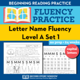Letter Fluency Sheets for Level A Set 1 Letter Name Practi