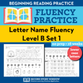 Letter Name Fluency Practice Level B Set 1 - Pre-Reading L