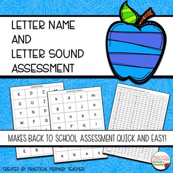 Preview of Letter Name and Letter Sound Assessments