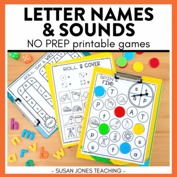 Preview of Letter Names & Sounds Games: Print, Play, LEARN!