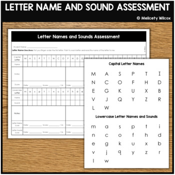 Preview of Letter Names and Sounds Assessment