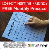 Alphabet Letters - Letter Naming Fluency Practice