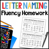 Letter Naming Fluency Homework RTI for Kindergarten