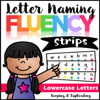 Preview of Letter Naming Fluency Strips {Lowercase Letters}