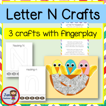 Preview of Letter Nn Crafts with Fingerplay