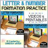 Letter & Number Formation - Alphabet & Number Tracing Work