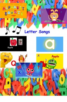 Preview of Letter/ Number/ Movement Song Choice Board