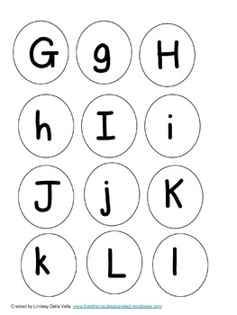 Letter & Number Tiles For Pre K/K by Lindsay Della Vella | TPT