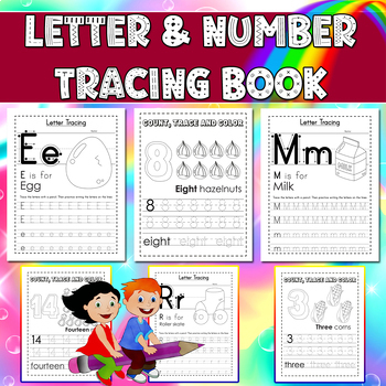 Letter & Number Tracing Book, Preschool Worksheets & Teaching