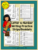 Letter & Number Writing Practice Strips/Booklets