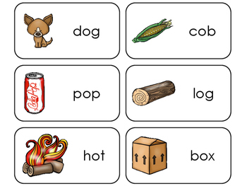 Letter O Cvc Picture And Word Printable Flashcards Preschool