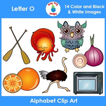 Letter O Clip Art Set by Roly Poly Designs | Teachers Pay Teachers