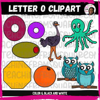 Letter O Clipart {Alphabet Clipart} by Teaching From Square One | TPT