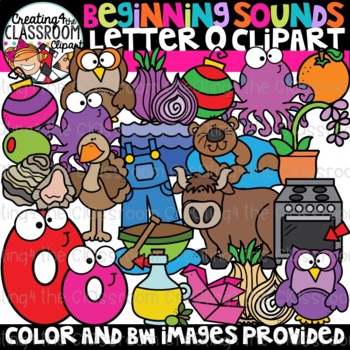 Preview of Letter O Clipart {Alphabet Clipart}