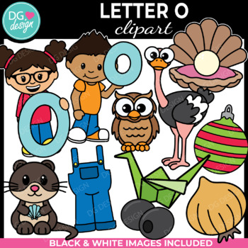 Preview of Letter O Clipart | Alphabet Clipart | Alphabet pictures | Phonics