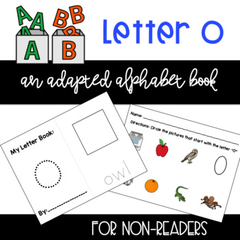 Letter O Cut and Paste Book by Miss Alaina's iCan Creations | TpT