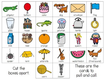 Letter-O: First Sound and Letter Recognition BINGO by Carolyn McCleary