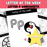Letter Of The Week | Letter P Practice Pages | Uppercase L