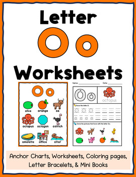 letter o worksheets by kindergarten swag teachers pay teachers