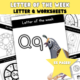 Letter Of The Week Q | Letter Practice Pages | Uppercase L