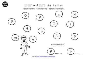 Letter P Activities and Worksheets by Little Dots | TpT