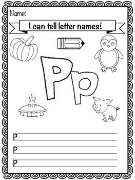 Letter P Activity Pack! by Family Tree Learning | TPT