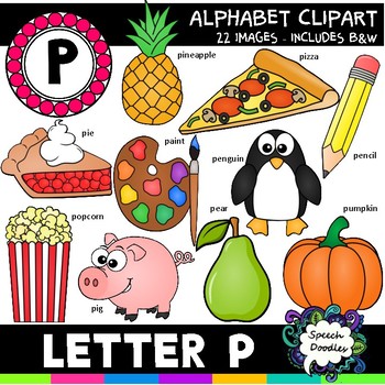 Preview of Letter P Clipart - 20 images! Personal or Commercial use