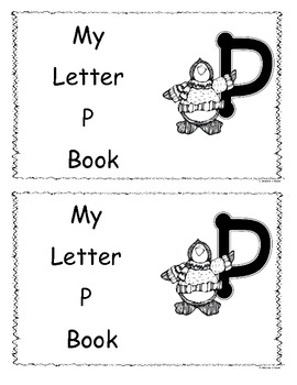letter p little readerbook by loving life in kindergarten