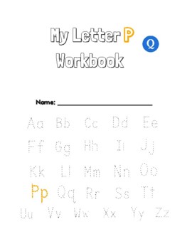 Preview of Letter P workbook. ELA. ESL. Phonics. Spelling. Remote. Internet. Vocabulary.