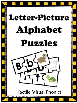 Letter-Picture Alphabet Puzzles: Tactile-Visual Phonics by MyAceStraw