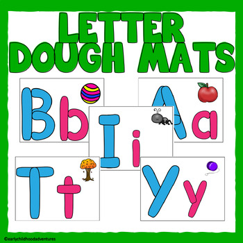 Preview of Letter Play Dough Mats