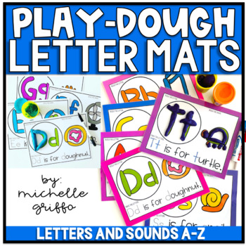 Preview of Letter Play Dough Mats Alphabet Playdough Mats