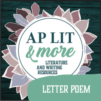 Preview of Creative Writing Lesson on Letter Poems | Slideshow lesson & suggested rubric