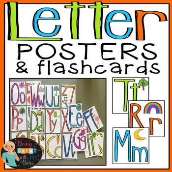 Letter Posters and Flashcards by Bobbi Bates | TPT